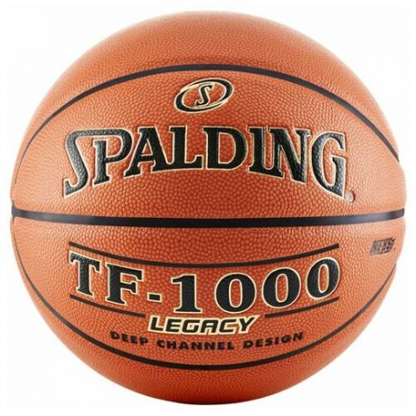 Баскетбольный мяч Spalding TF-1000 Legacy, р. 6 коричневый/черный/золотистый