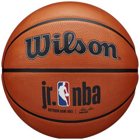 Баскетбольный мяч Wilson JR. NBA Authentic Outdoor WTB9600XB05, р. 5 коричневый