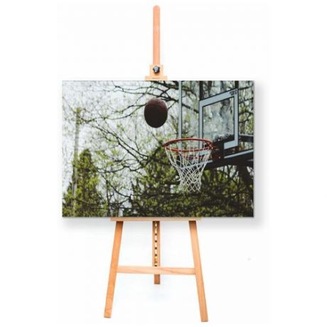 Интерьерная картина Coolpodarok Баскетбол Баскетбольный мяч летит в сетку