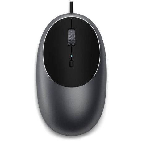 Компьютерная мышь Satechi C1 USB-C Wired Mouse серый космос (ST-AWUCMM)