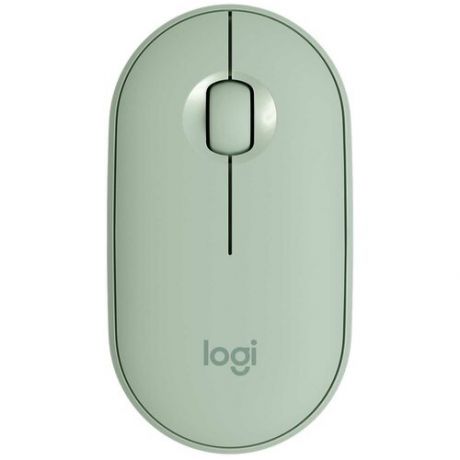 LOGITECH EUROPE S.A. Мышь Logitech Europe S.A.. Logitech Wireless Mouse Pebble M350 EUCALYPTUS