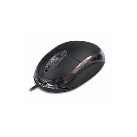 Cbr CM 122 Black, Мышь проводная, оптическая, USB, 1000 dpi, 3 кнопки и колесо прокрутки, длина кабеля 1,3 м, цвет чёрный