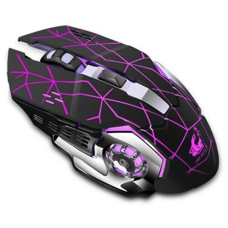 Игровая мышь / Беспроводная мышь / Бесшумная мышь / Мышь компьютерная игровая / С RGB подцветкой / Встроенный аккумулятор