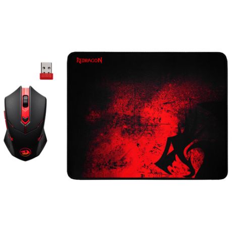 Беспроводная игровая мышь Redragon M601WL-BA, черный/красный