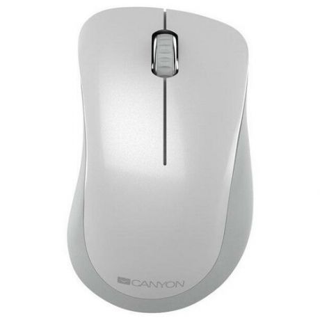 Canyon 2.4 GHz Wireless mouse ,with 3 buttons, DPI 1200, Battery:AAA*2pcs ,pearl white grey67*109