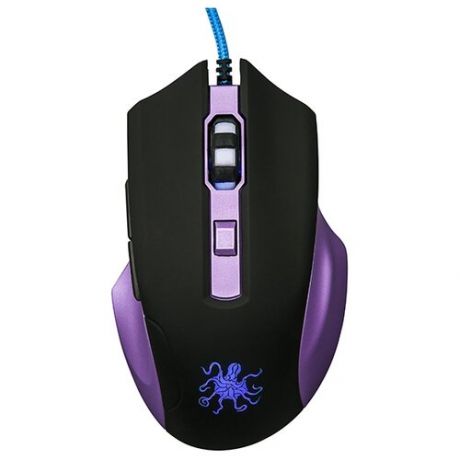 Игровая мышь Qumo Dragon War Kraken M30, черный/фиолетовый