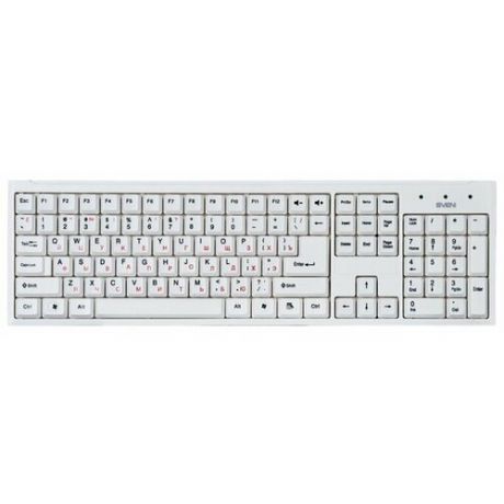 Клавиатура SVEN Standard 303 White USB