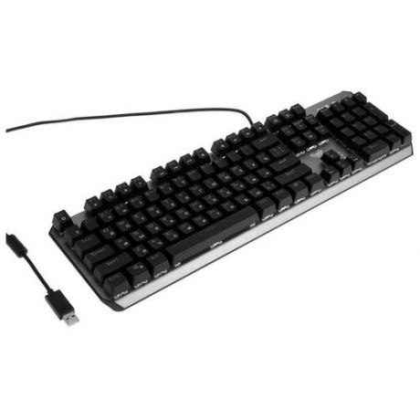 Клавиатура AULA F2066, игровая, проводная, механическая, 105 клавиш, USB, подсветка, черная
