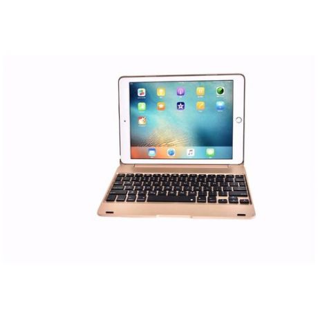 Чехол с клавиатурой для Apple iPad 9,7 2017 2018 Pro 9,7, чехол с беспроводной Bluetooth клавиатурой для iPad Air 1 2, цвет золото