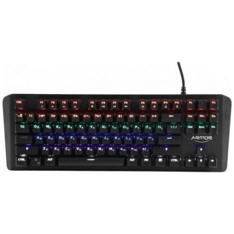 Клавиатура проводная CBR KB 882 Armor Rainbow LED черная
