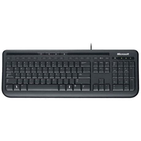Клавиатура Microsoft Wired Keyboard 600 Black USB черный