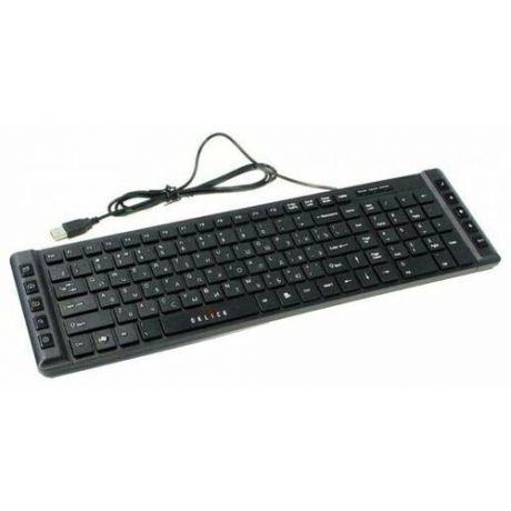 Клавиатура OKLICK 530S Slim Multimedia Black USB черный