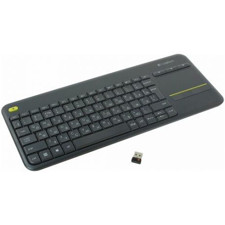 Клавиатура Logitech Wireless Touch Keyboard K400 Plus Black 920-007147