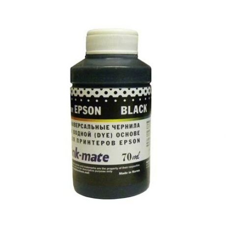 Чернила для epson (t0821 /t0811/t0801) st photo r270/390/rx590/t50/p50 (70мл, black, dye) eim-290a ink-mate