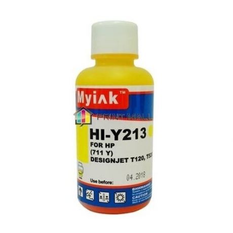 Чернила MyInk Gloria для HP Designjet T120/520 (100 ml, yellow) 711/HI-Y213