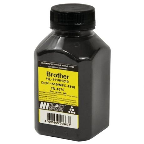 Тонер HI-BLACK для BROTHER HL-1110/1210/DCP-1510/MFC-1810, фасовка 40 г, 99122149006, 362957