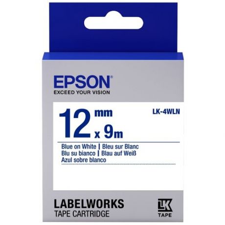 Лента EPSON LK-4WLN C53S654022