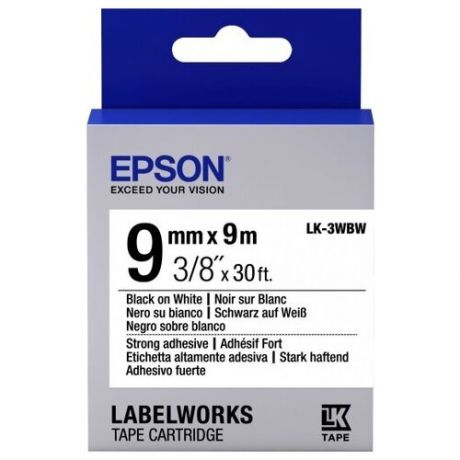 Термотрансферная лента Epson LabelWorks LK-3WBW