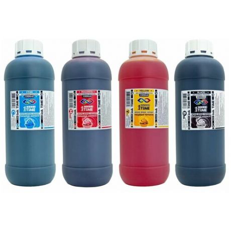 Комплект пищевых (съедобных) чернил-красок для принтера Canon/Epson из 4 цветов inkTime