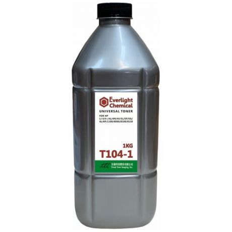 Тонер для hp универсал тип t104-1 (фл,1кг,everlight/tti) silver atm