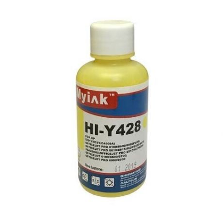 Чернила для HP (933/935/940/951) (100мл, yellow, Pigment) HI-Y428 EverBrite™ MyInk
