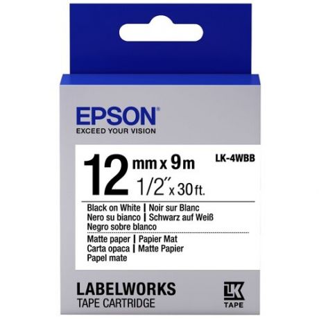 Epson Лента Epson LK-4WBB C53S654023