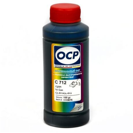 Чернила OCP C712 голубые водорастворимые для картриджей Canon PIXMA: CLI-451C