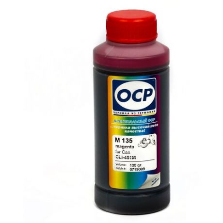 Чернила OCP M135 пурпурные водорастворимые для картриджей Canon PIXMA: CLI-451M
