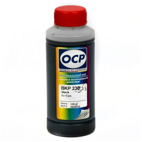 Чернила OCP BKP 230 черные пигментные для картриджей Canon MAXIFY PGI-1400BK/2400BK и GI-490BK