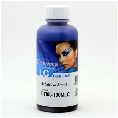 Сублимационные чернила для принтера Epson, InkTec (DTI05-100MLC) Light Cyan, светло-голубые, 100 мл