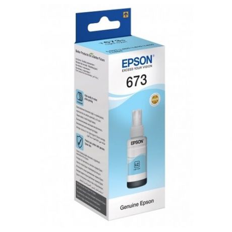 Чернила Epson T6735 C13T67354A Light Cyan для L800