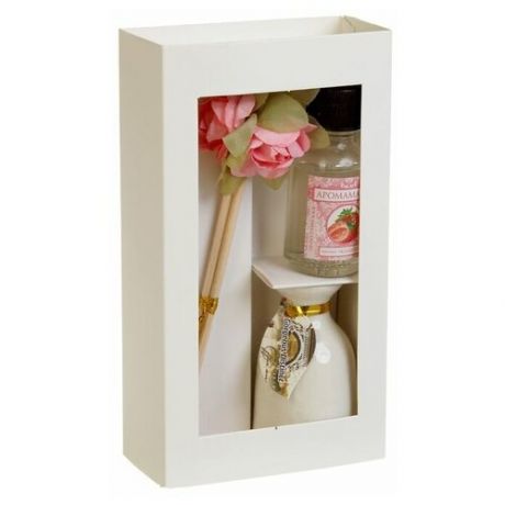 Набор подарочный "Прованс": ваза керамическая, аромамасло клубника, декор, "Богатство Аромата