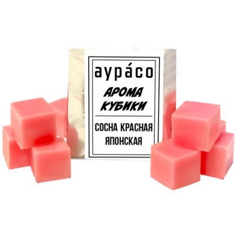 Сосна красная японская" - ароматические кубики Аурасо, ароматический воск для аромалампы, 9 штук