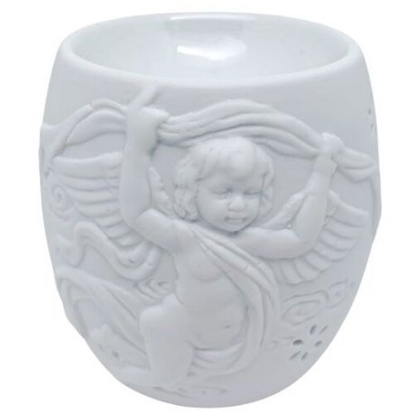 Аромалампа BLT для эфирных масел белая подарочная керамическая Ангел