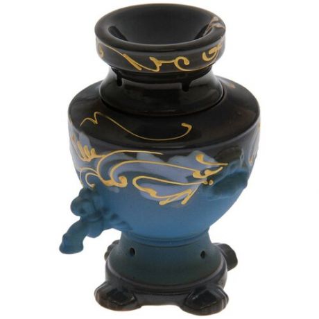 Аромалампа Керамика ручной работы Самовар, 1600409, синий
