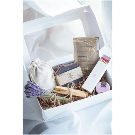 Подарочный набор с арома-палочками, эко-шоколадом и мылом ручной работы