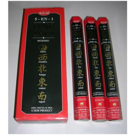Набор 3 упаковки - аромапалочки благовония HEM Фен Шуй (Feng Shui)