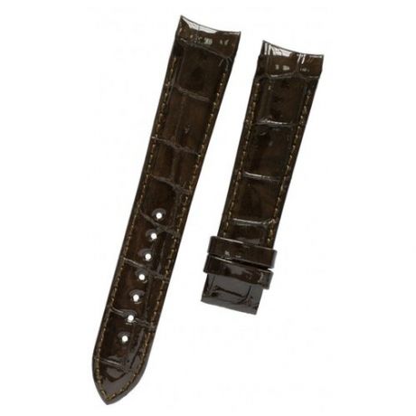 T610042656 Коричнеый кожаный ремешок с синтетической подкладкой, без замка, 18/16 мм, для часов Tissot Couturier T035.210.16.031.03