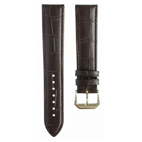 Коричневый кожаный ремешок Certina C610021031, 20/18, стальная пряжка, для часов Certina DS Caimano C035.407, C035.410