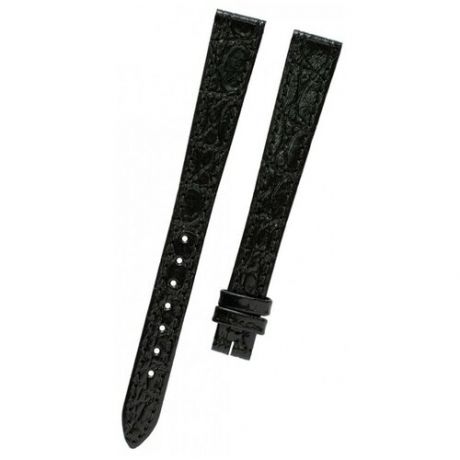 Черный кожаный ремешок Longines L682116532, теленок, удлиненный, 13/10, без замка, для часов Longines Lyre