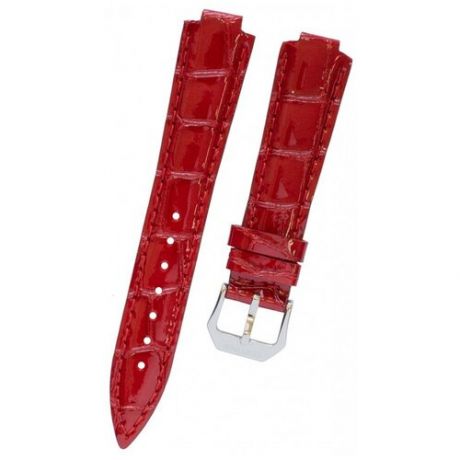 Красный кожаный ремешок Certina C600016810, теленок, 17/14, интегрированный, с вырезом, стальная пряжка, для часов Certina DS QUEEN C018.210