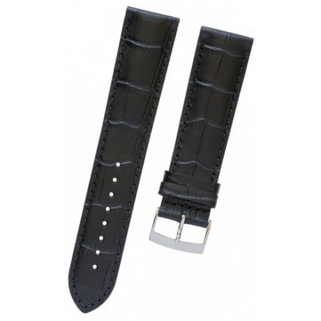 Черный кожаный ремешок Tissot T600043491 / T610043492, теленок, 22/20, стальная пряжка, для часов Tissot Gent XL T116.410
