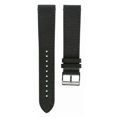 Черный кожаный ремешок Tissot T600040545, теленок, 21/19, черная пряжка, для часов Tissot Gentleman T098.407