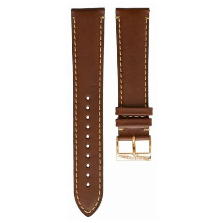 Коричневый кожаный ремешок Tissot T600040539, XL, теленок, 21/19, желтая пряжка, для часов Tissot Gentleman T098.407