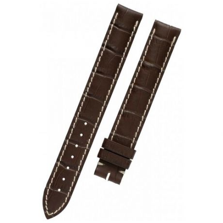 Коричневый кожаный ремешок Longines L682111938, теленок, удлиненный, 14/14, без замка, для часов Longines Evidenza