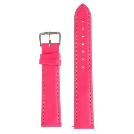Ремешок для часов КНР 18 мм, женский, натуральная кожа, l 20 см, розовый