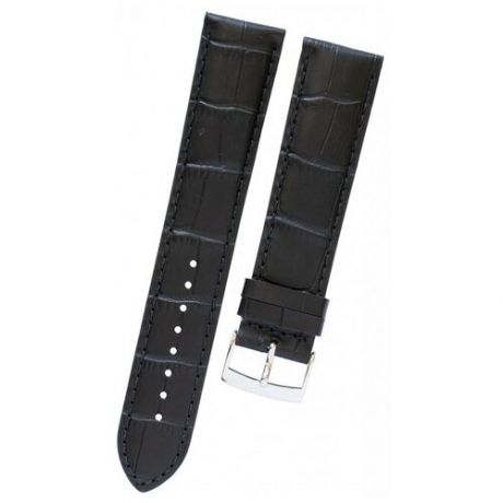 Черный кожаный ремешок Tissot T600043875 / T610044155, XL, теленок, стальная пряжка, 22/20, для часов Tissot Chrono XL Classic T116.617