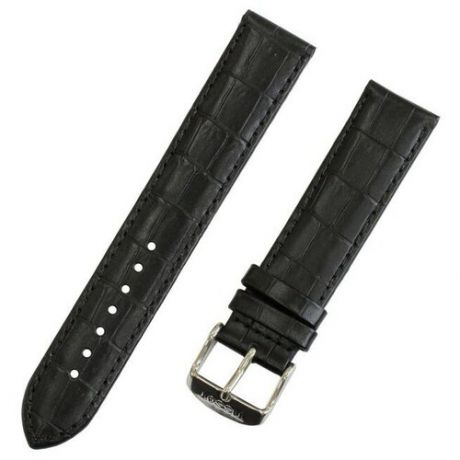 Черный кожаный ремешок Tissot Classic Dream T600027526 - L (120 / 75 мм) T033.410.16.053.01, T033.410.26.053.01 T033410 T033410A для часов Tissot