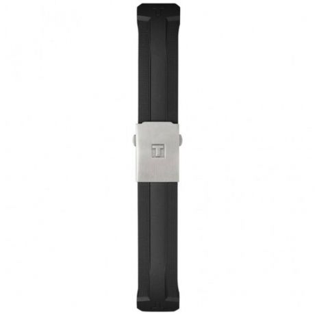 Черный каучуковый ремешок Tissot T603035303, 22/20, интегрированный, титановая клипса, для часов TISSOT T-TOUCH SOLAR T091.420, T110.420