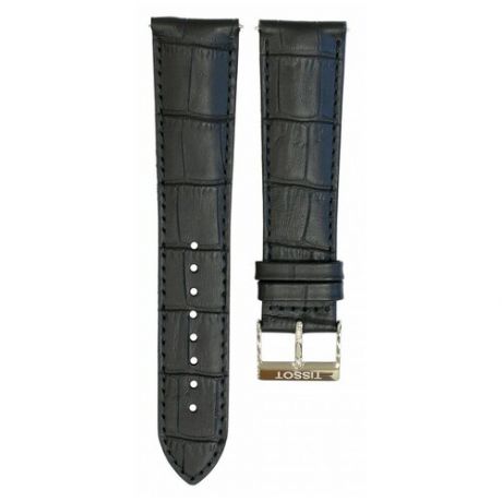 Черный кожаный ремешок Tissot T600045526, теленок, 22/20, стальная пряжка, для часов Tissot Classic Dream T129.407, T129.410